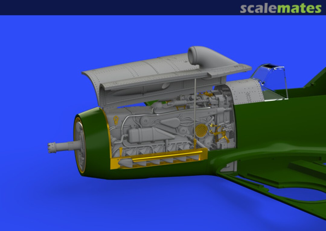 Boxart Bf 109F engine & fuselage guns 648300 Eduard