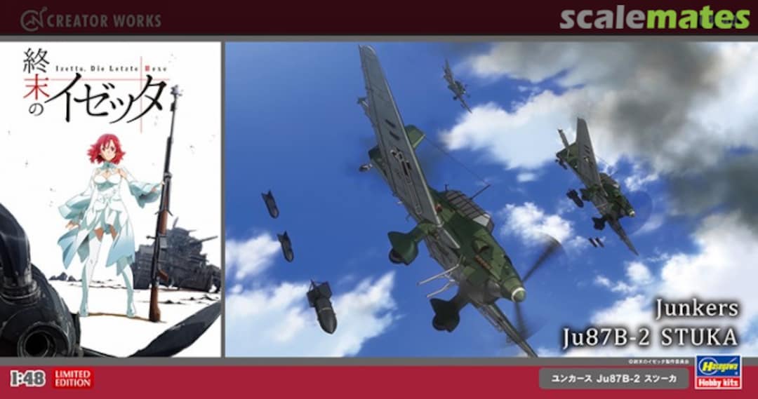 Boxart Junkers Ju 87B-2 Stuka 64740 Hasegawa