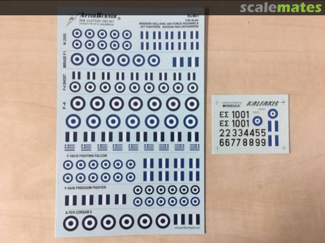 Boxart Modern Hellenic Air Force Roundels AB48/1 Kalfakis Hobbies