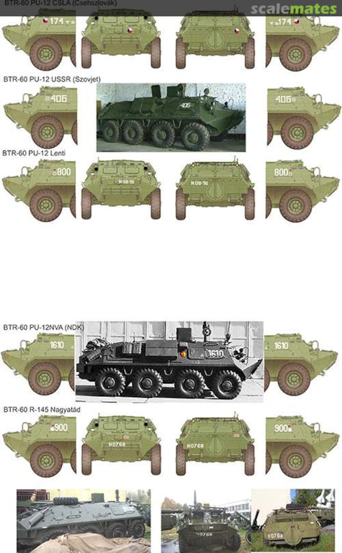 Boxart Decal for BTR-60 (Hungrian,Czech,East Germany) 035019 HADmodels 