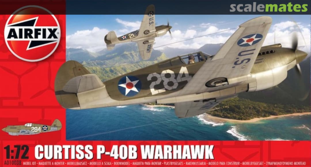 Boxart Curtiss P-40B Warhawk A01003B Airfix