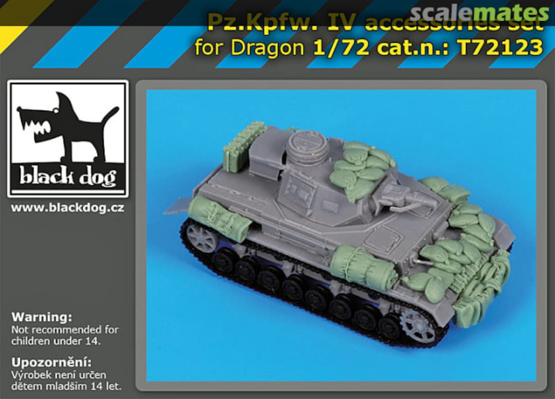 Boxart Pz.Kpfw. IV accessories kit T72123 Black Dog