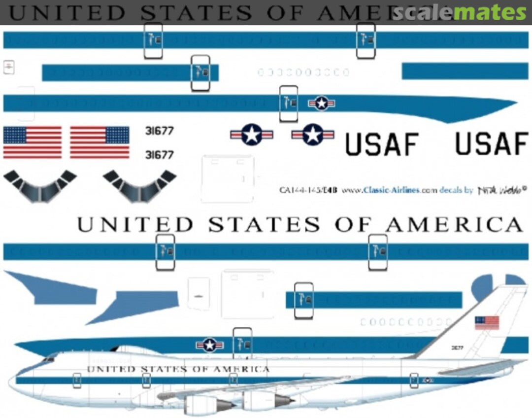 Boxart USAF 747-200 CA144-570 Classic Airlines