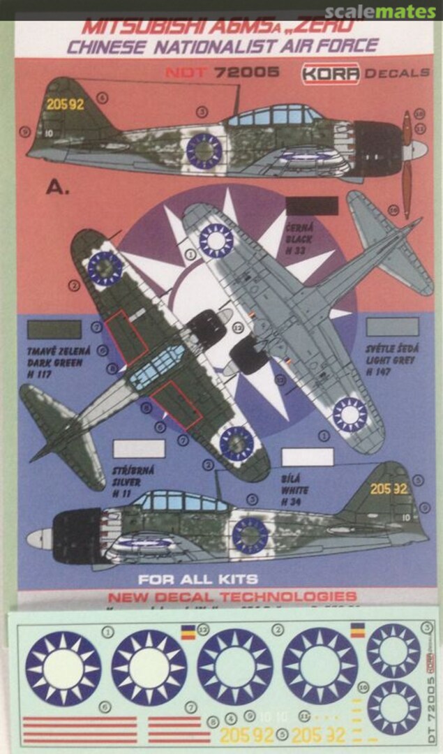 Boxart Mitsubishi A6M5a "Zero" NDT72005 Kora Models