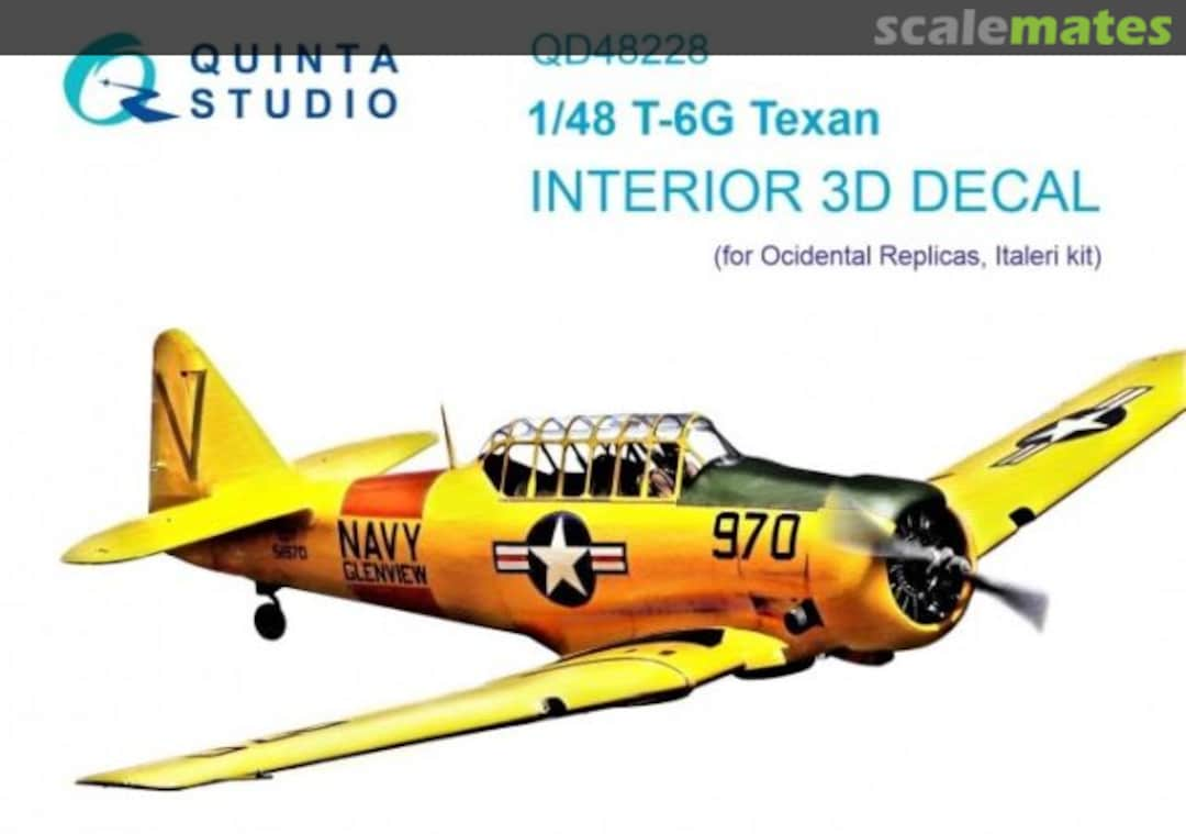 Boxart T-6G Texan interior 3D decals QD48228 Quinta Studio