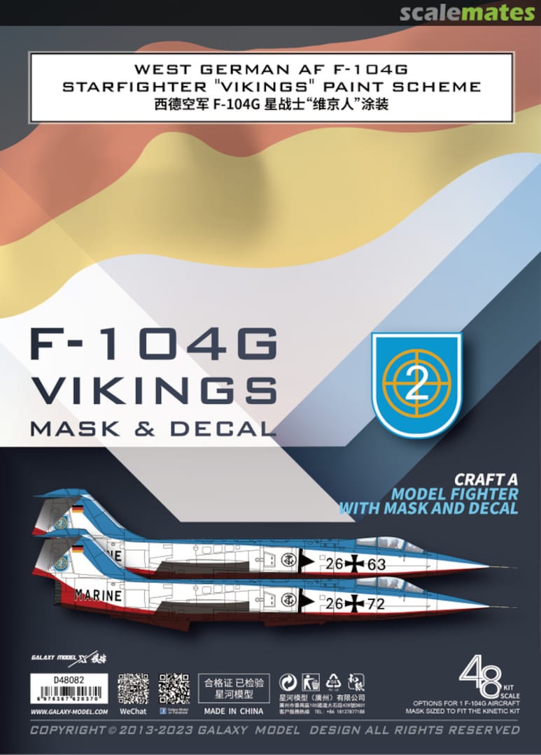 Boxart F-104G Vikings D48082 Galaxy Model