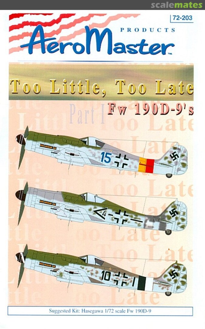 Boxart Too little, Too late Part I Fw 190D-9's 72-203 AeroMaster