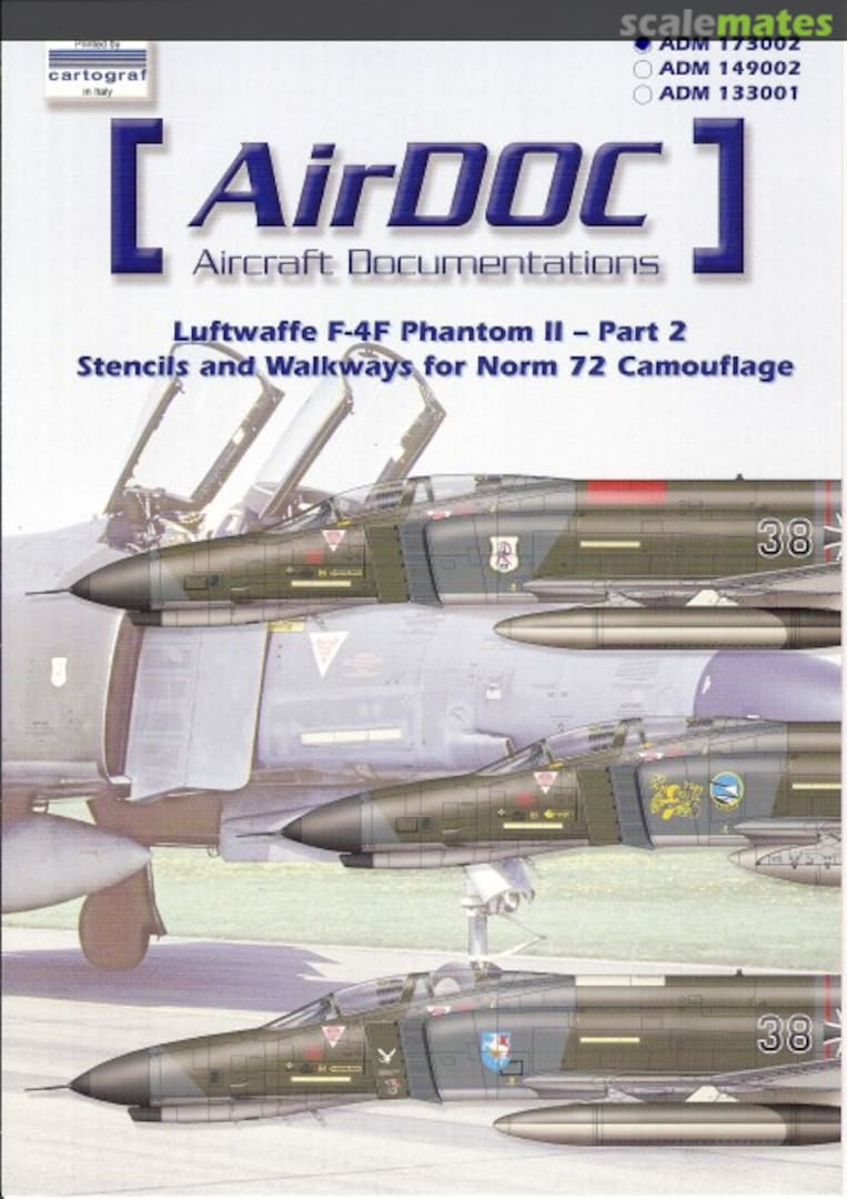 Boxart Luftwaffe F-4F Phantom II-Part 2; Stencils and walkways for Norm 72 camouflage 173002 AirDOC