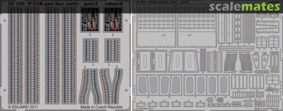 Boxart P-51D gun bay early ~Tamiya~ 32732 Eduard