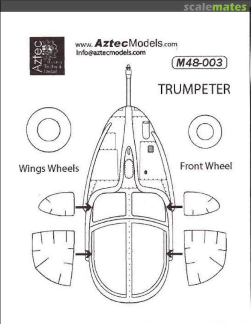 Boxart A-37B Dragonfly Mask M48-003 Aztec Models