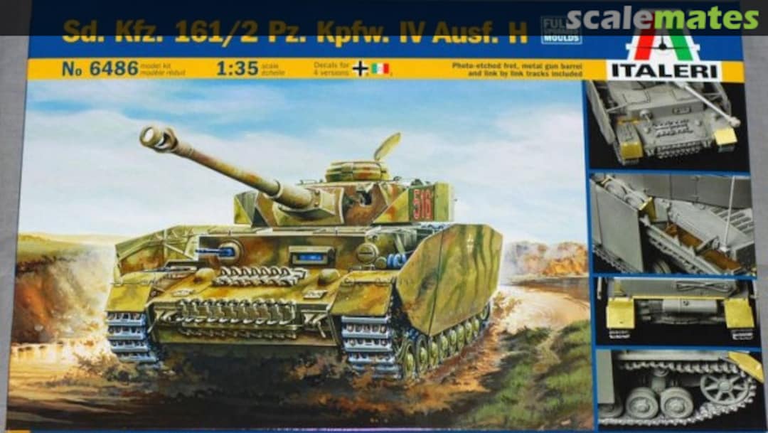 Boxart Sd.Kfz. 161/2 Pz.Kpfw. IV Ausf. H 6486 Italeri