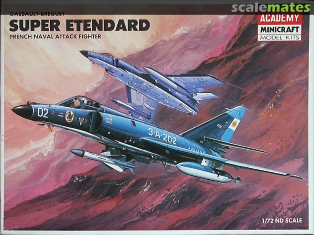 Boxart Dassault-Breguet Super Etendard 1602 Academy/Minicraft