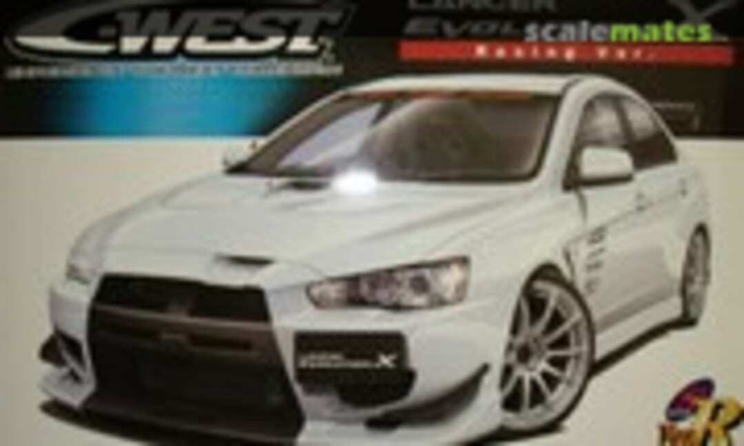 1:24 Mitsubishi Lancer Evo X C-West &quot;Racing Version&quot; (Aoshima 049006)