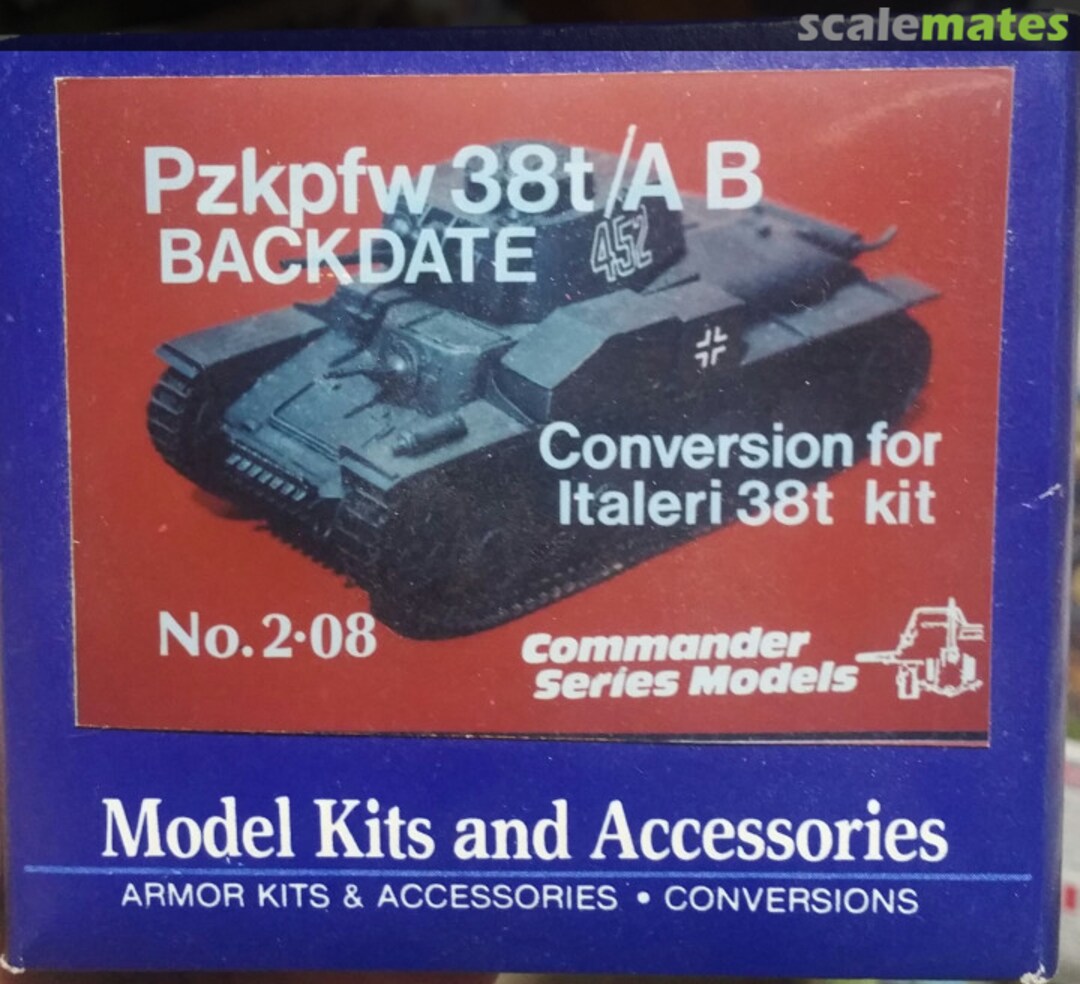 Boxart PzKpfW 38 A/B Conversion 2.08 Commander Models