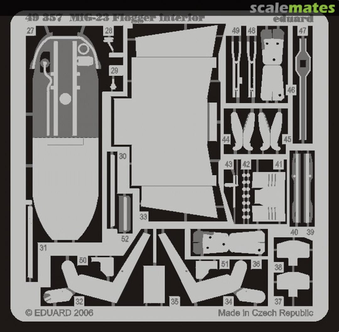 Boxart MiG-23 Flogger B interior 49357 Eduard