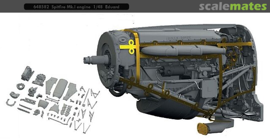 Boxart Spitfire Mk.I engine 648582 Eduard