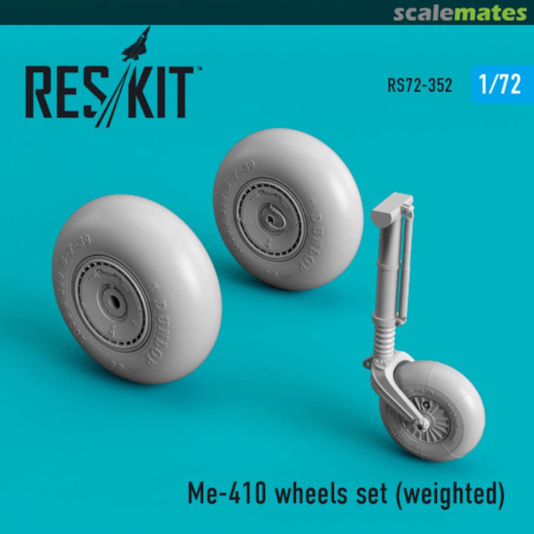 Boxart Me-410 wheels set (weighted) RS72-0352 ResKit