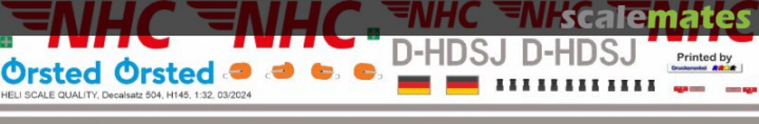 Boxart H145 / EC 145T2 - NHC Northern Helicopter - D-HDSJ Decal 504 Heli Scale Quality