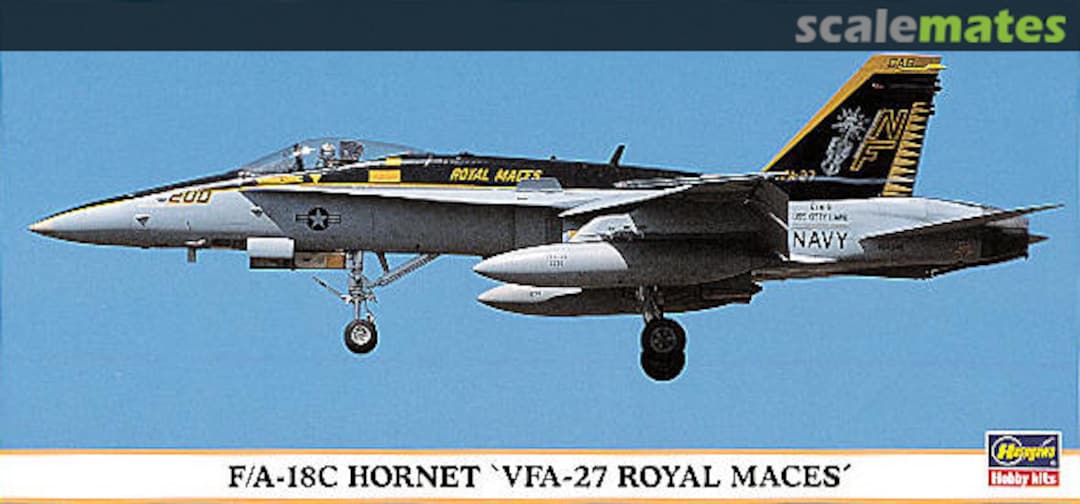 Boxart F/A-18C Hornet `VFA-27 Royal Maces´ 00166 Hasegawa