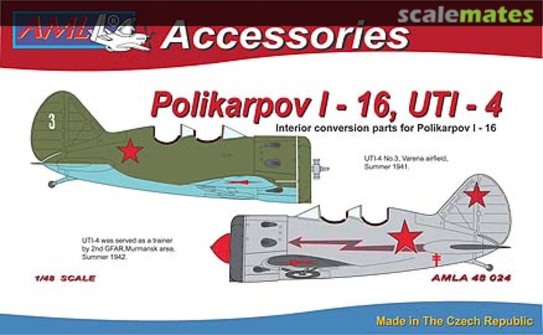 Boxart Polikarpov I-16, UTI-4 AMLA48024 AML