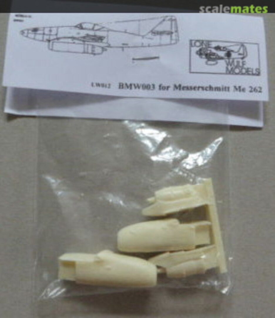 Boxart BMW003 for Messerschmitt Me 262 LW032 Lonewulf Models