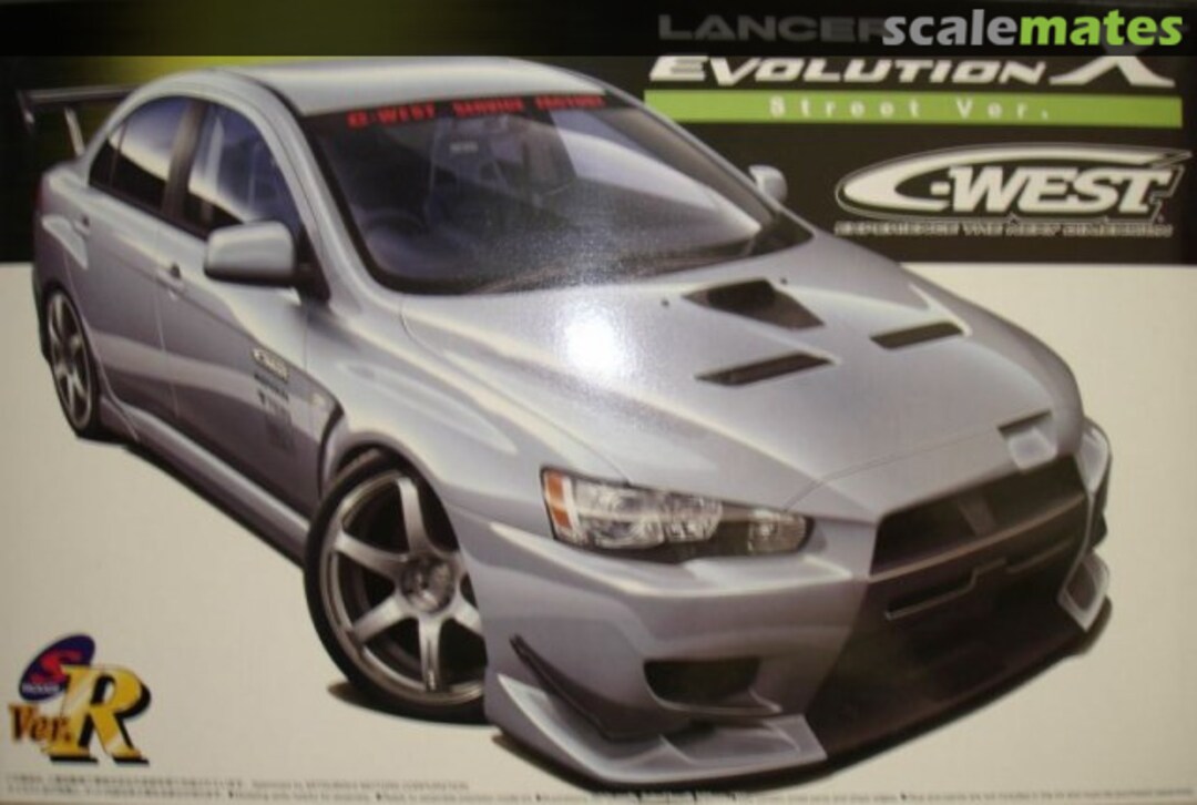 Boxart Mitsubishi Lancer Evo X C-West "Street Version" 049013 Aoshima