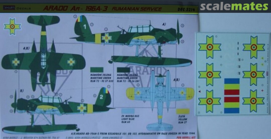 Boxart Arado Ar-196A-3 DEC3214 Kora Models