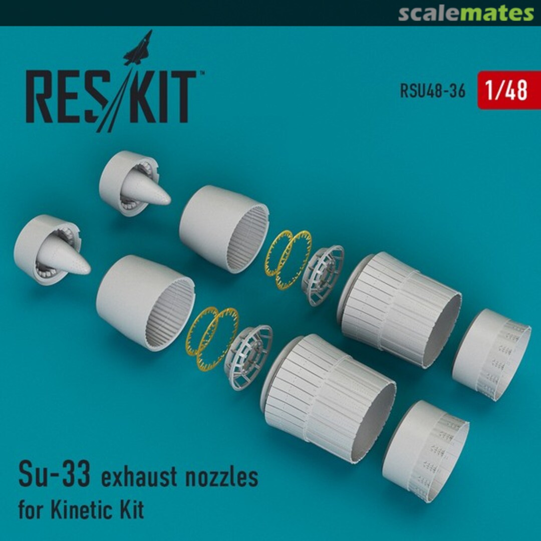 Boxart Su-33 Flanker - Exhaust Nozzles RSU48-0036 ResKit