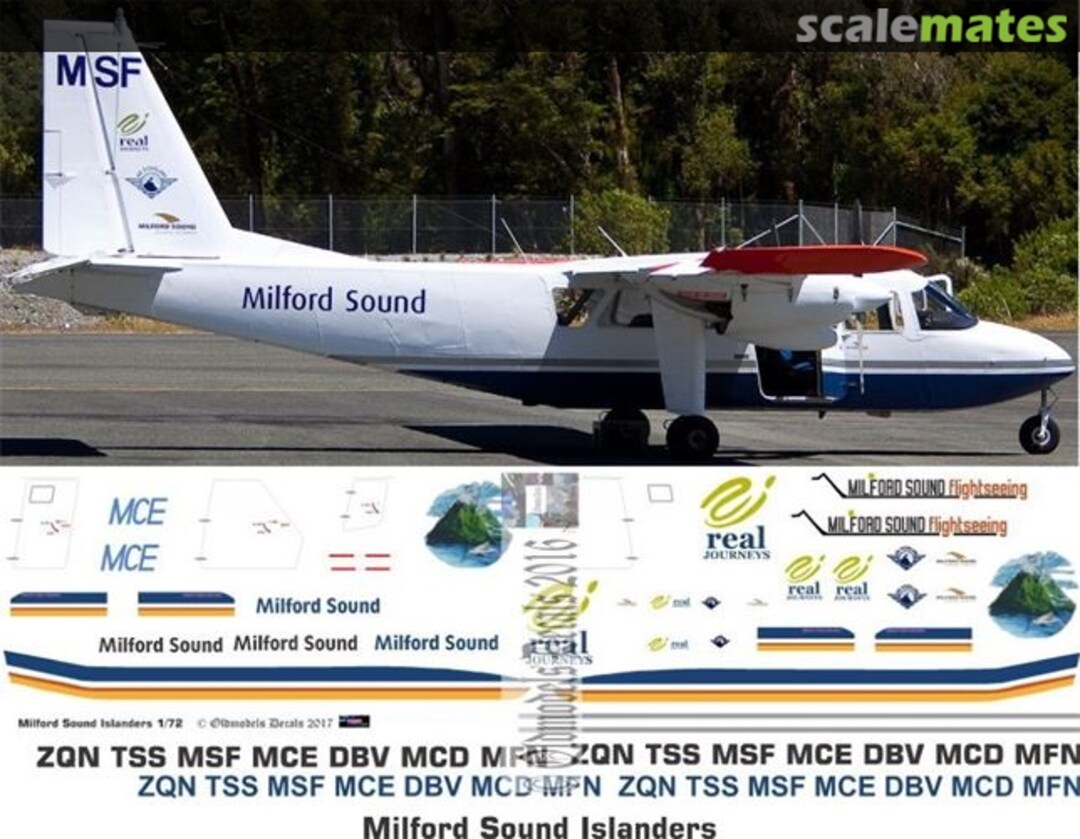 Boxart Islander - Milford Sound OMD0496 Oldmodels Decals