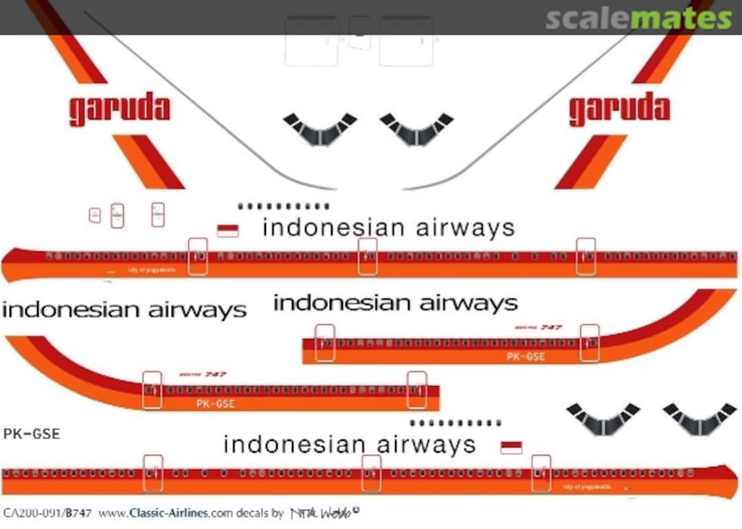 Boxart Garuda 747-2 (delivery) CA200-094 Classic Airlines