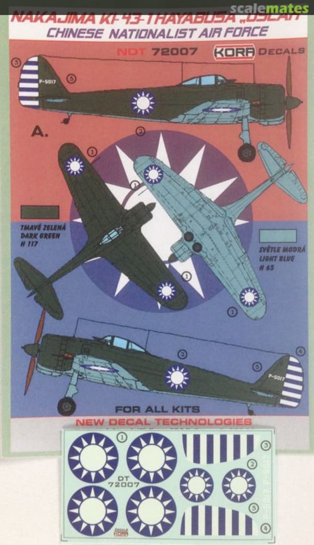 Boxart Nakajima Ki-43-1 Hayabusa "Oscar" NDT72007 Kora Models