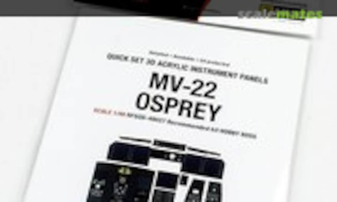 1:48 MV-22 Osprey Quick Set 3D Acrylic Instrument Panel (Red Fox Studio RFSQS-48027)