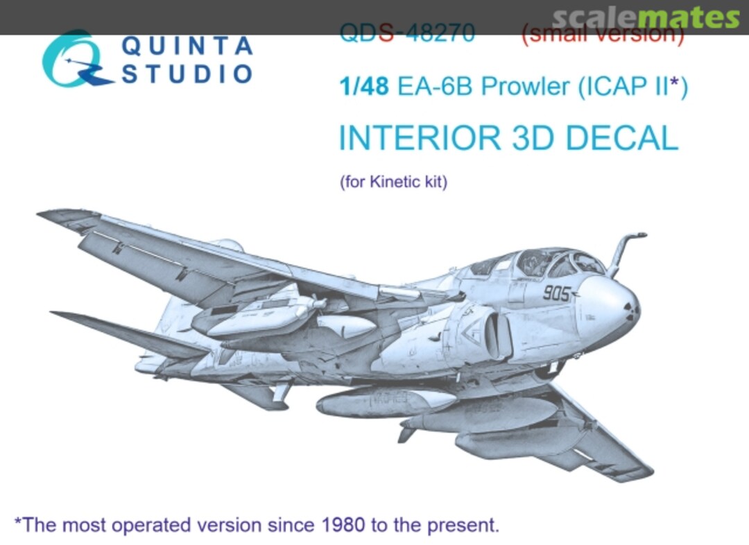 Boxart EA-6B Prowler (ICAP II) interior 3D decal (small version) QDS-48270 Quinta Studio