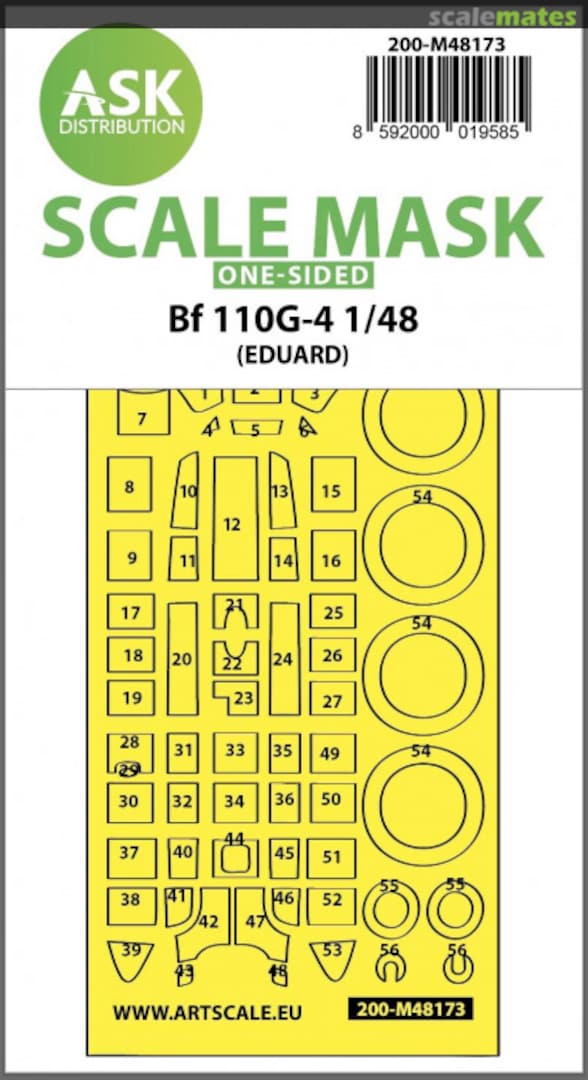 Boxart Me 110G-4 one-sided mask 200-M48173 ASK