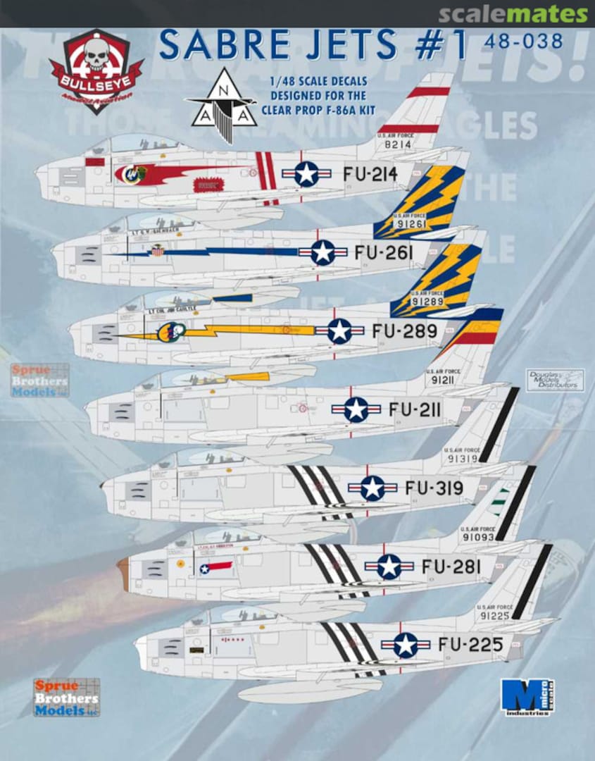 Boxart Sabre Jets #1 48-038 Bullseye