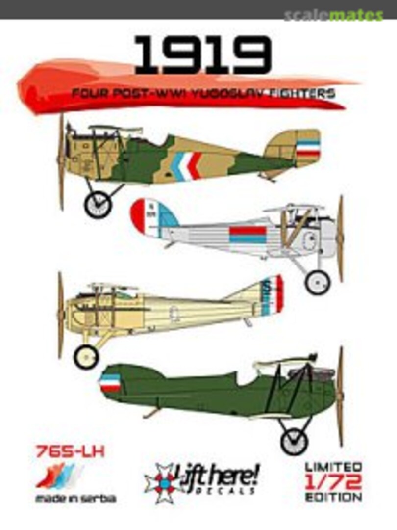 Boxart 1919 765-LH Lift Here Decals