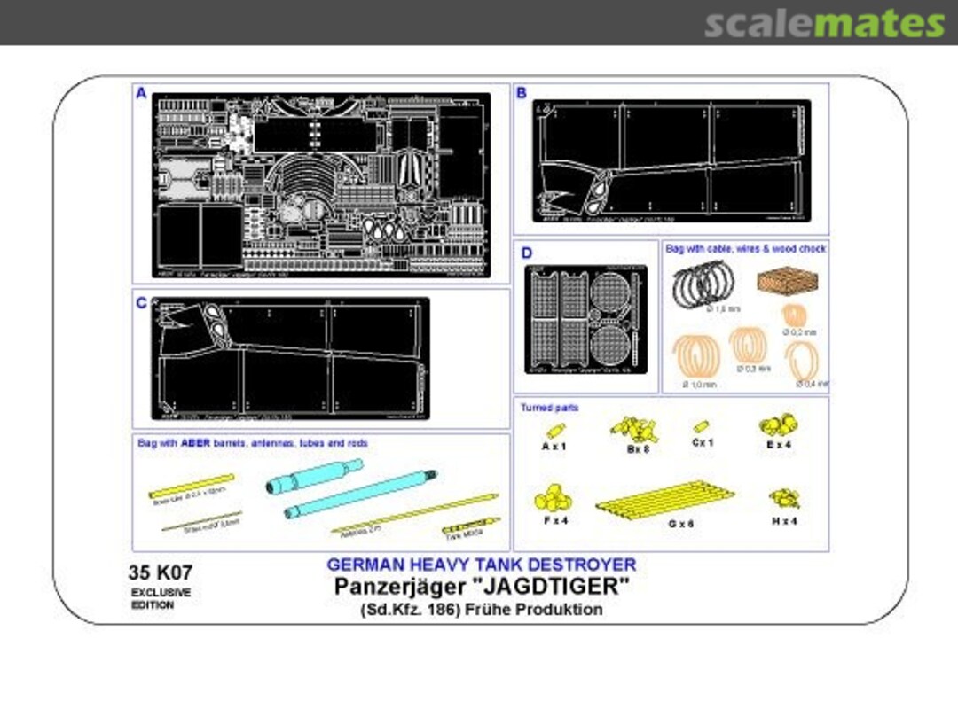Contents Panzerjäger `Jagdtiger`(Sd.Kfz.186) 35K07 Aber