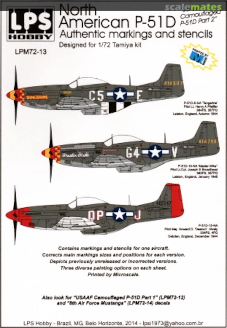 Boxart North-American P-51D LPM72-13 LPS Hobby