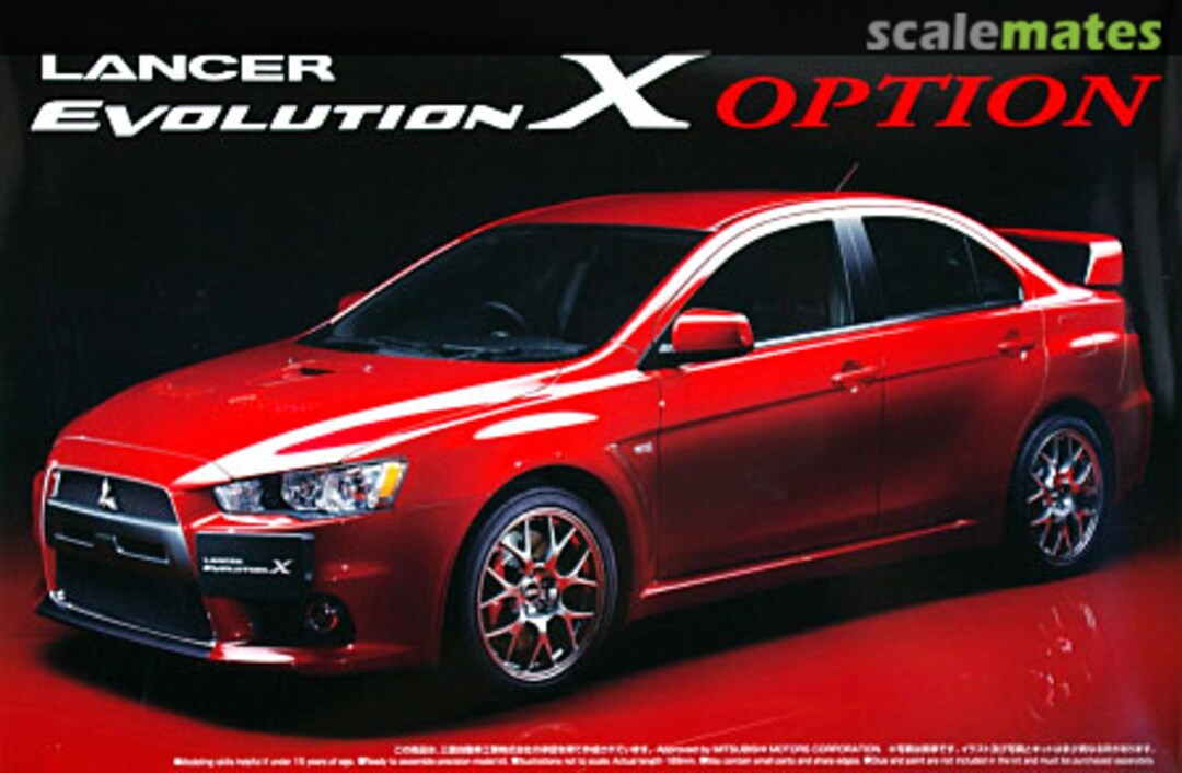 Boxart Mitsubishi Lancer Evo X "Option" 044919 Aoshima