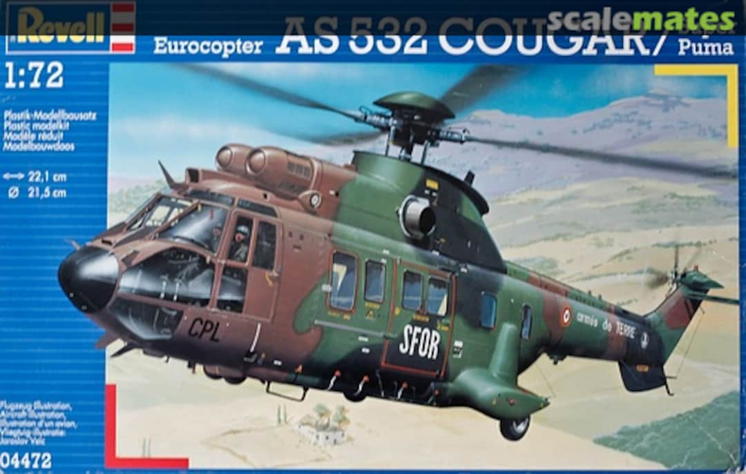 Boxart Eurocopter AS 532 Cougar / Super Puma 04472 Revell