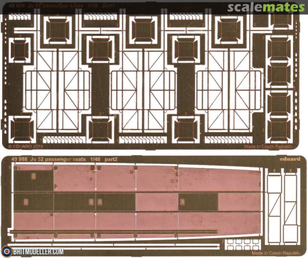 Boxart Ju 52 passenger seats 49988 Eduard