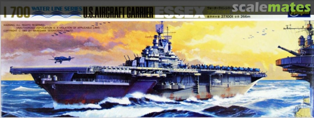 Boxart USS Essex CV-9 44707 Hasegawa