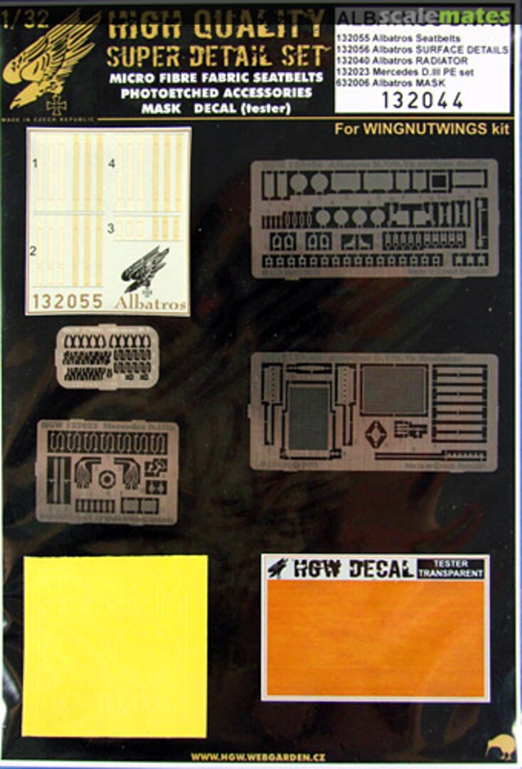 Boxart Albatros D.V / D.Va - Super Detail Set 132044 HGW Models