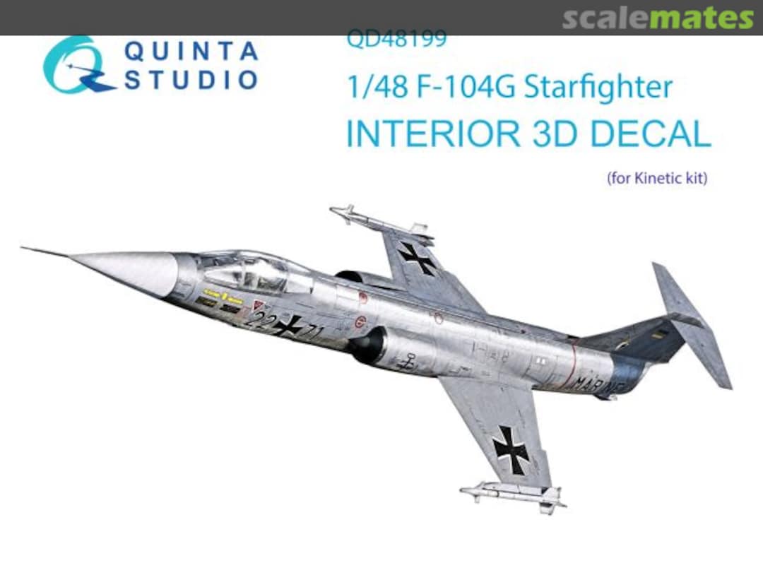 Boxart F-104G interior 3D decal QD48199 Quinta Studio