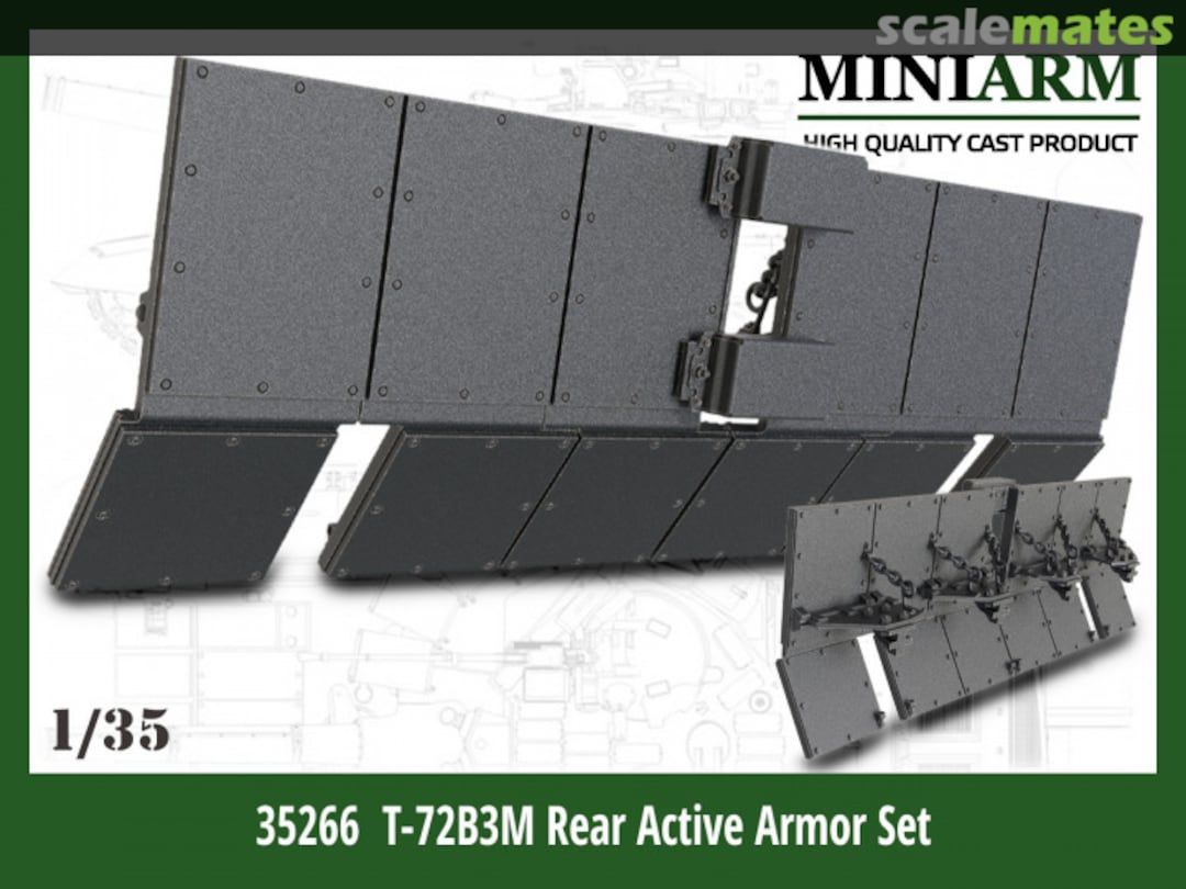 Boxart T-72B3M Rear Active Armor Set 35266 Miniarm