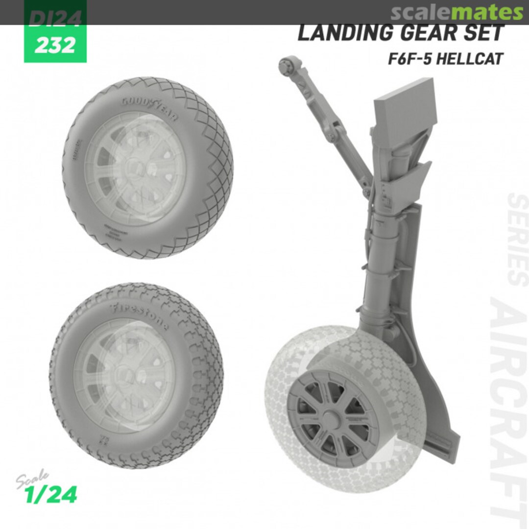 Boxart F6F-5 Landing Gear Upgrade Set DI24232 Fibelworks