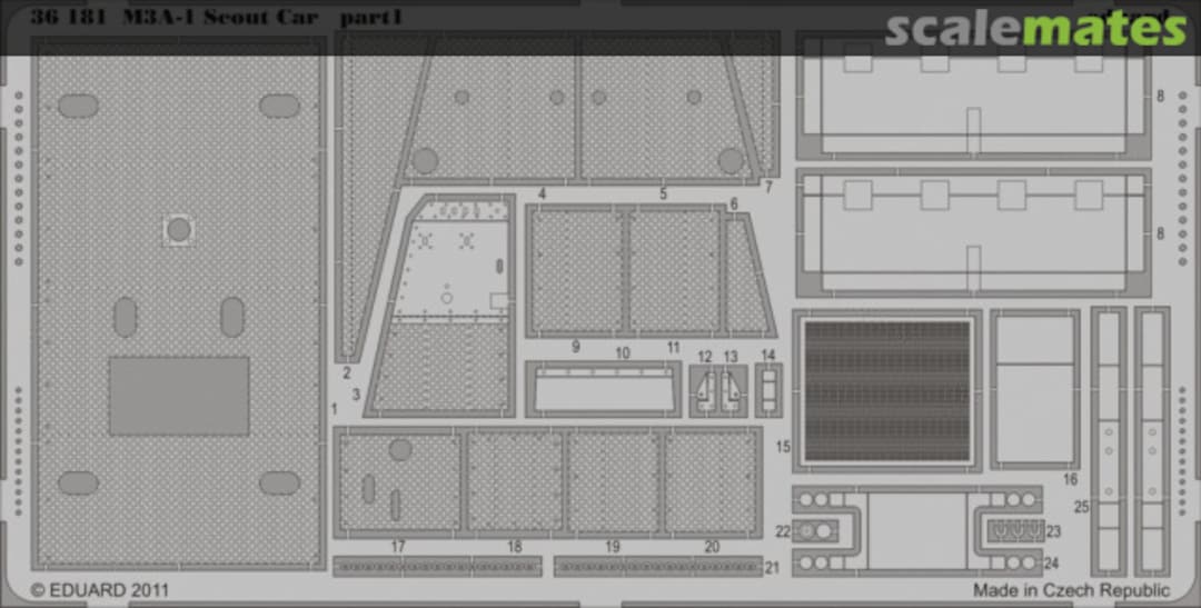 Boxart M3A-1 Scout Car - PE Detail Set 36181 Eduard