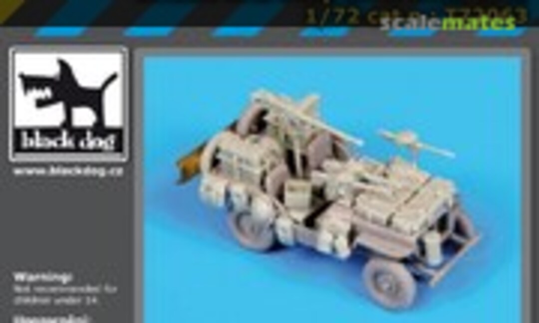 1:72 British SAS Jeep North Africa 1942 (Black Dog T72063)