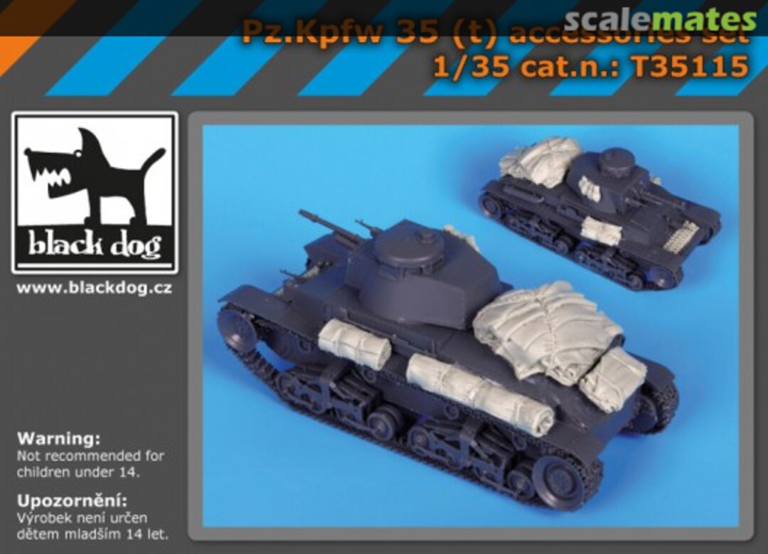 Boxart Pz Kpfw 35t Accessories Set -Academy- T35115 Black Dog