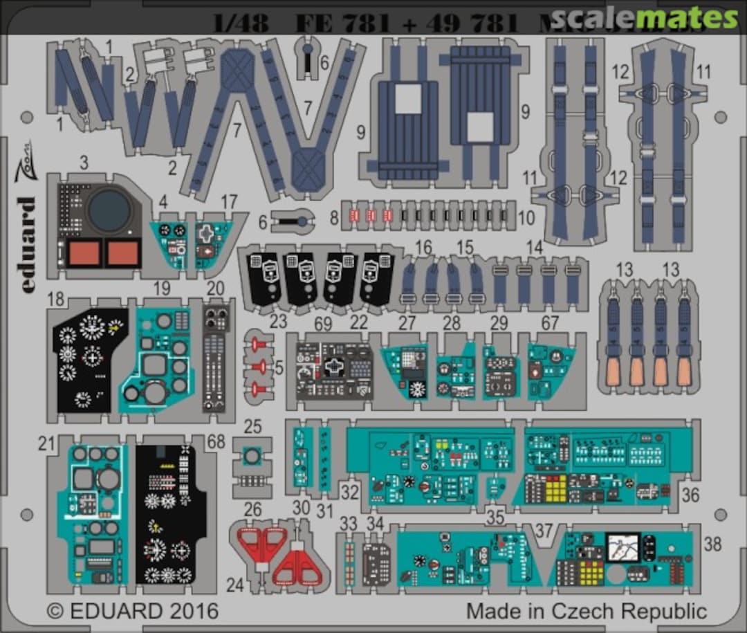 Boxart MiG-31B/BS interior FE781 Eduard